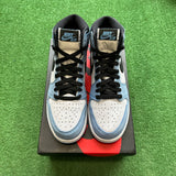 Jordan University Blue Black 1s Size 7Y