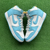 Nike Glacier Blue High Dunks Size 12