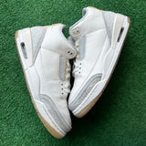 Jordan Craft Ivory 3s Size 11