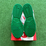Nike White Malachite Low Dunk Size 6Y