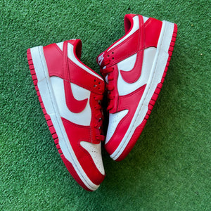 Nike University Red Low Dunks Size 6Y