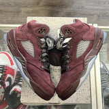Jordan Burgandy 5s Size 6Y