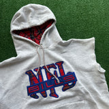 Vintage Buffalo Bills Cut Off Hoodie Size M