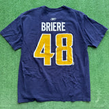 Vintage Buffalo Sabres Briere Tee Size XL
