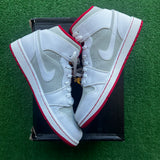 Jordan Hare Mid 1s Size 9.5
