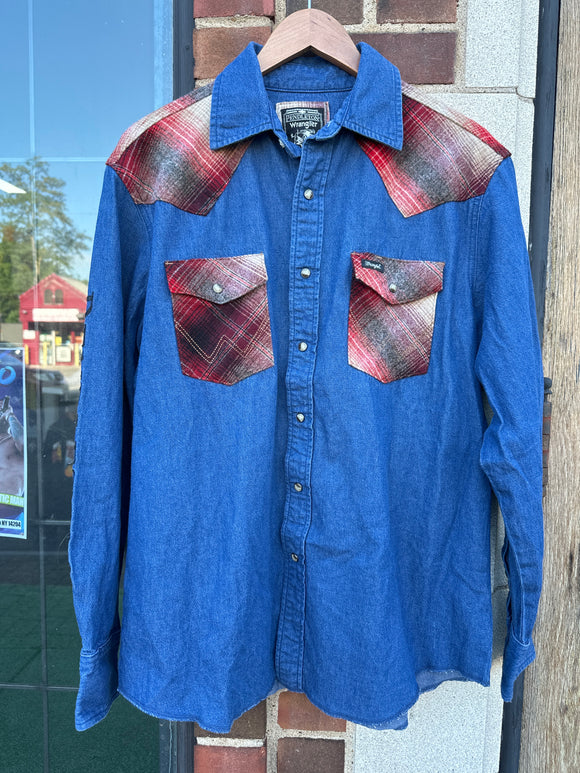 Wrangler Pendleton Western Work Shirt Size L
