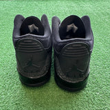 Jordan Black Cat 3s (Replacement Laces Missing Insoles) Size 12