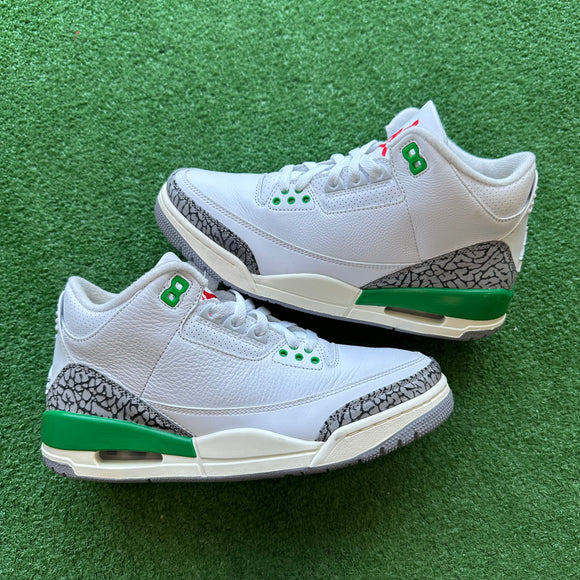 Jordan Lucky Green 3s Size 8.5W/7M