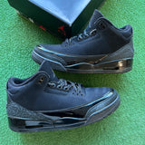 Jordan Black Cat 3s Size 11.5