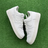 Nike White Low Air Force 1s Size 10