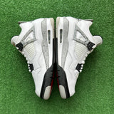 Jordan White Cement 4s Size 8