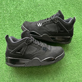 Jordan 2020 Black Cat 4s Size 7Y