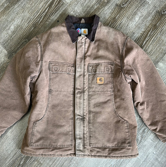 Vintage Brown Carhartt Workers Jacket Size XL
