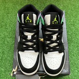 Jordan Pastel Black Mid 1s Size 6Y