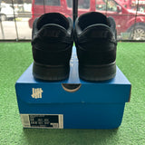 Nike Undefeated Black 5 On It Low Dunks Size 12
