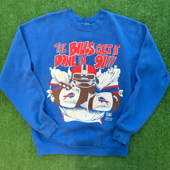 Vintage Buffalo Bills 91 Crewneck Size L