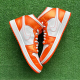 Jordan Metallic Orange Mist 1s Size 9.5
