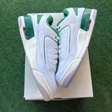 Jordan White Pine Green 2/3 Size 10.5
