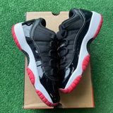 Jordan Bred Low 11s Size 7Y
