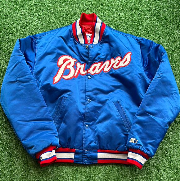 Vintage Atlanta Braves Starter Satin Jacket Size XL
