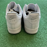 Nike White Low Air Force 1s Size 10