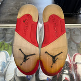 Jordan Black Tongue Fire Red 5s Size 10