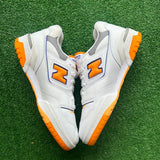 New Balance White Orange 550s Size 11