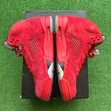Jordan Red Suede 5s Size 10.5