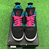 Jordan Black Vivid Pink 4s Size 4.5Y