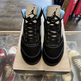 Jordan Black University Blue 5s Size 10.5
