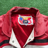 Vintage Buffalo Sabres Leather Jacket Size XL