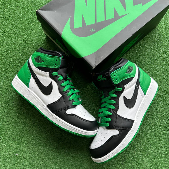 Jordan Lucky Green 1s Size 6.5Y