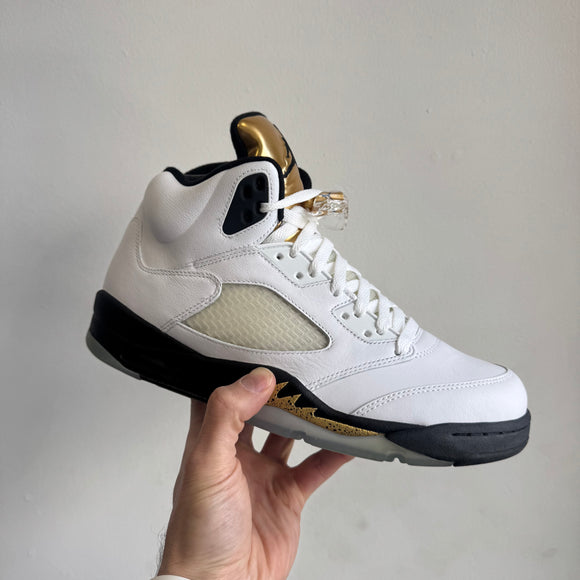 jordan retro 5 gold medal