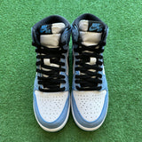 Jordan University Blue Black 1s Size 6.5Y