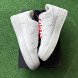 Nike Supreme White Air Force 1s Size 10