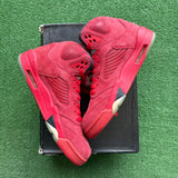 Jordan Red Suede 5s Size 10