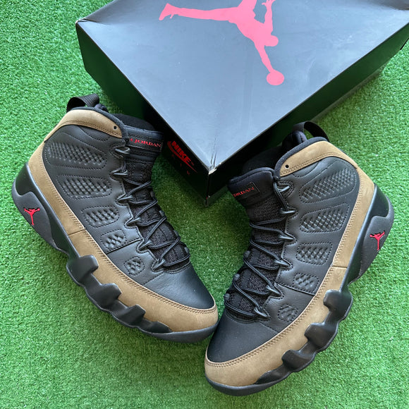 Jordan Olive 9s Size 10.5