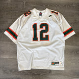 Vintage Miami Hurricanes Jim Kelly Jersey Buffalo Size XXL