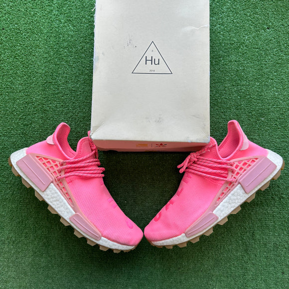 Adidas Pharrell Now Is Her Time Light Pink Human Racer Size 9