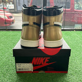 Jordan Patent Gold Toe 1s Size 12