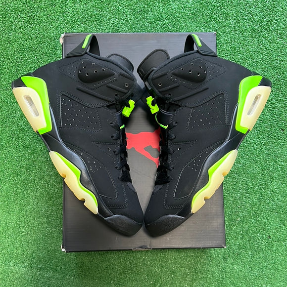 Jordan Electric Green 6s (Replacement Insoles) Size 9