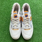New Balance White Vibrant Orange 550s Size 11