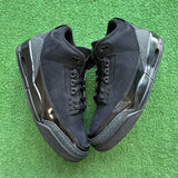 Jordan Black Cat 3s (Replacement Laces Missing Insoles) Size 12