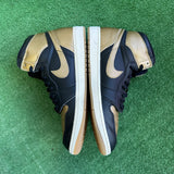 Jordan Black Metallic Gold 1s Size 12
