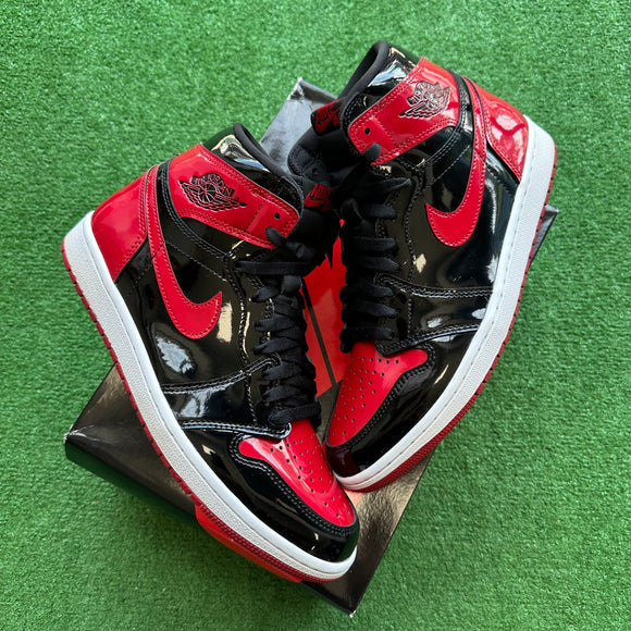 Jordan Patent Bred 1s Size 10