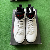 Jordan White Infrared 7s Size 8