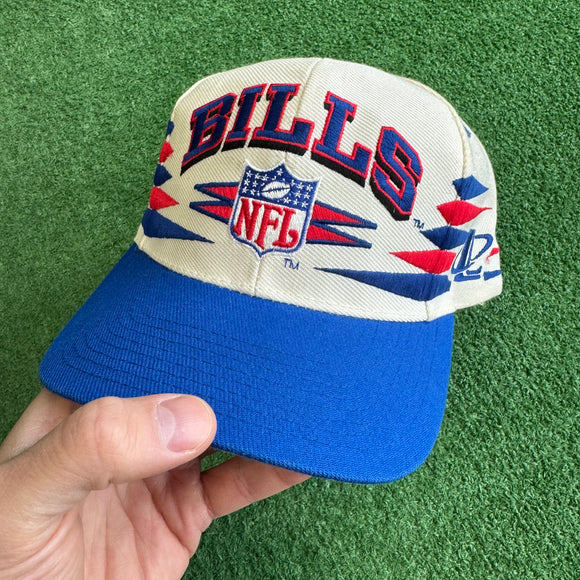 Vintage Buffalo Bills Logo Athletic Pro Line Diamond Cut Snapback Hat
