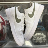 Nike White Grey Low Air Force 1s Size 10.5