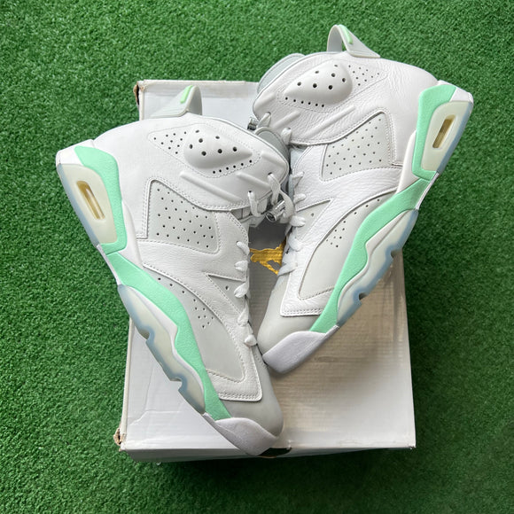 Jordan Mint Foam 6s Size 12W/10.5M