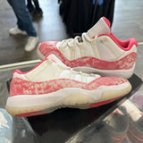 Jordan Pink Snake Skin Low 11s Size 8W/6.5M